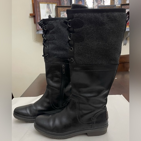 Ugg Elsa Leather/Wool Tall Boot - Picture 7 of 16